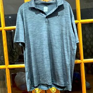 Callaway Mens Opti Dri Gray Performance Golf Polo Shirt, size L